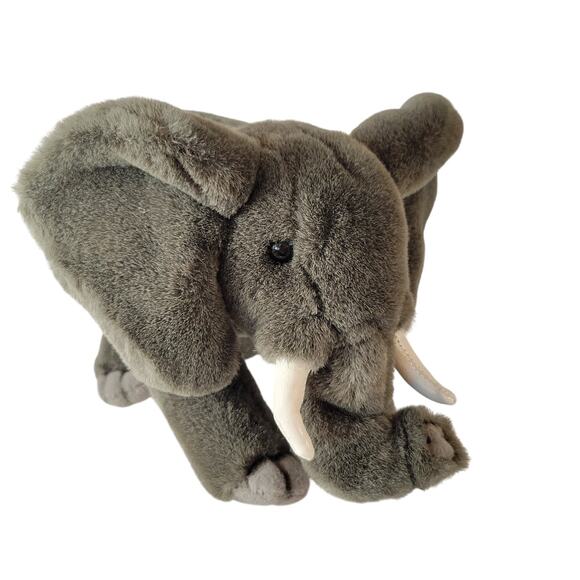 Jungle Joe’s Safari Friends Kate the Elephant Plush Gray 12” Stuffed Animal Toy - Picture 16 of 16